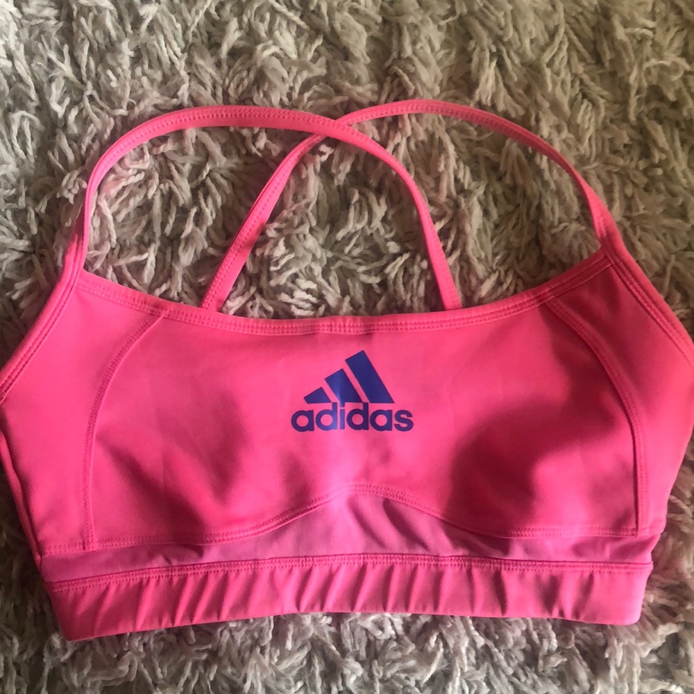 Hot Pink Adidas Sports Bra